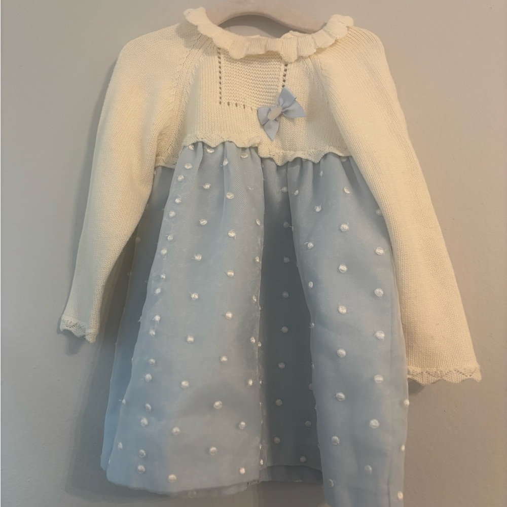 Mayoral Cream Knit Baby Sweater